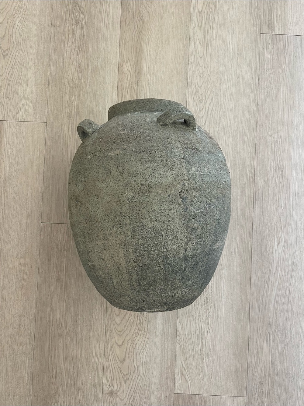 LuxenHome Rustic Ceramic Brown Terracotta Vase